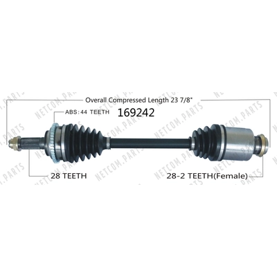 New CV Shaft by WORLDPARTS - 169242 pa1