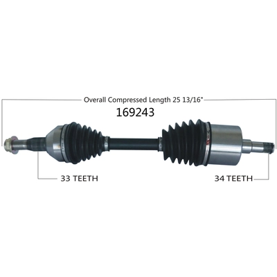 New CV Shaft by WORLDPARTS - 169243 pa1