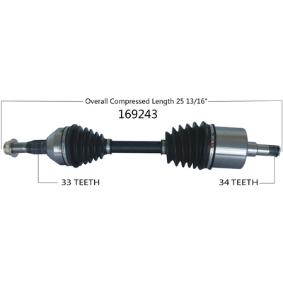 New CV Shaft by WORLDPARTS - 169243 pa2