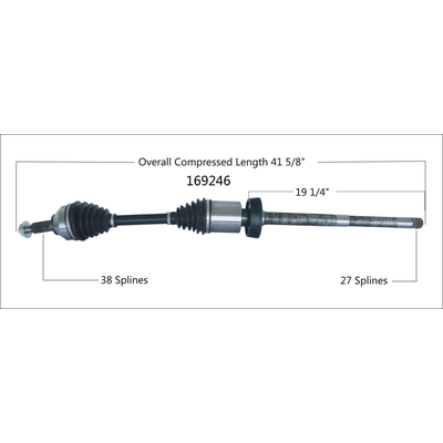 New CV Shaft by WORLDPARTS - 169246 pa2