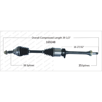 New CV Shaft by WORLDPARTS - 169248 pa1