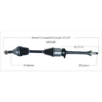 New CV Shaft by WORLDPARTS - 169248 pa2