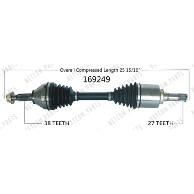 New CV Shaft by WORLDPARTS - 169249 pa1