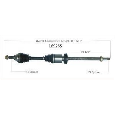 New CV Shaft by WORLDPARTS - 169255 pa2