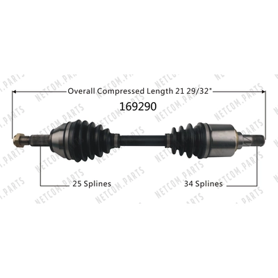 Arbre CV neuf by WORLDPARTS - 169290 pa1