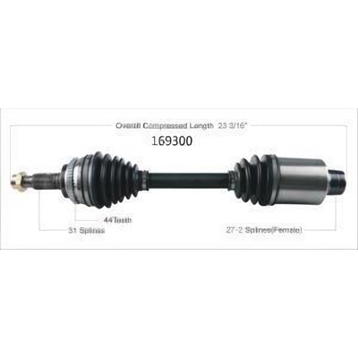 New CV Shaft by WORLDPARTS - 169300 pa3