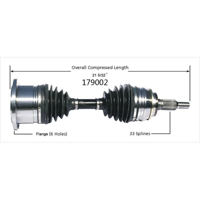 Arbre CV neuf by WORLDPARTS - 179002 pa2