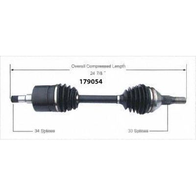 Arbre CV neuf by WORLDPARTS - 179054 pa1