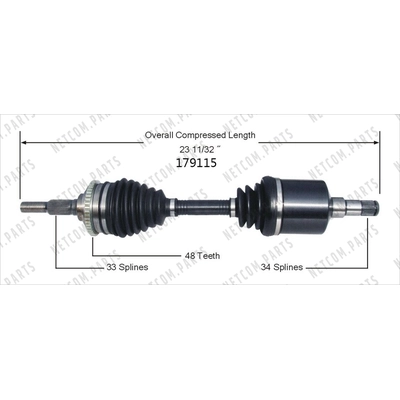 New CV Shaft by WORLDPARTS - 179115 pa1