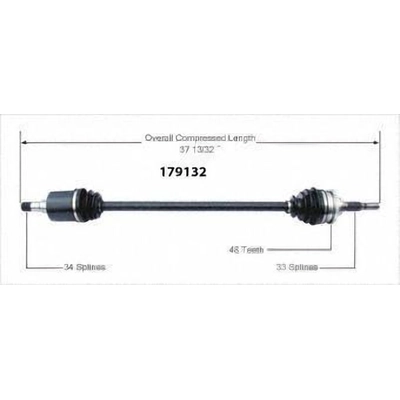 New CV Shaft by WORLDPARTS - 179132 pa1