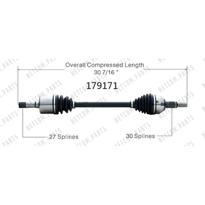 Arbre CV neuf by WORLDPARTS - 179171 pa1