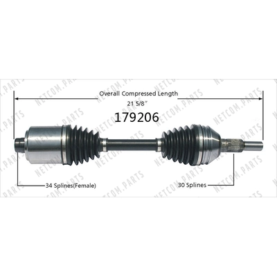 Arbre CV neuf by WORLDPARTS - 179206 pa1