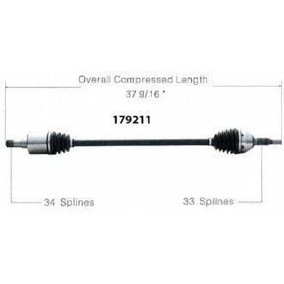 New CV Shaft by WORLDPARTS - 179211 pa1