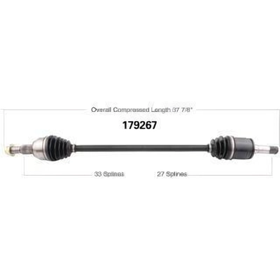 New CV Shaft by WORLDPARTS - 179267 pa1