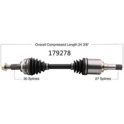 New CV Shaft by WORLDPARTS - 179278 pa1