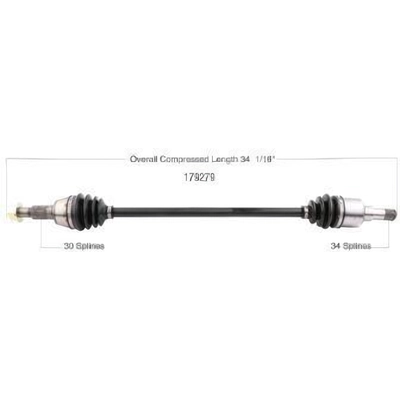 New CV Shaft by WORLDPARTS - 179279 pa1