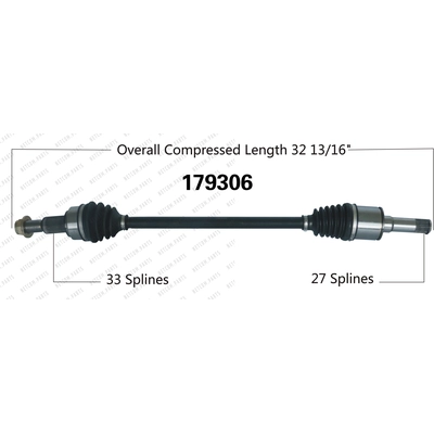 New CV Shaft by WORLDPARTS - 179306 pa1