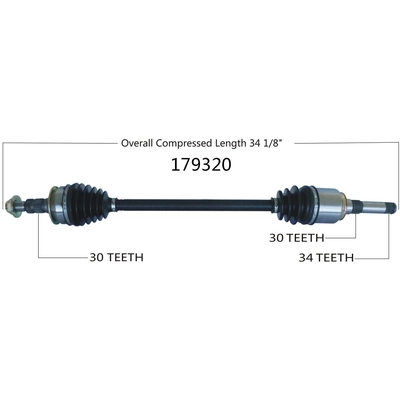 New CV Shaft by WORLDPARTS - 179320 pa2