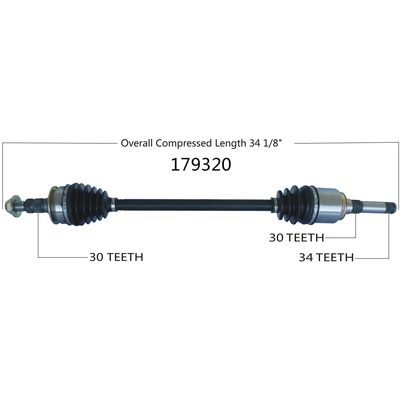 New CV Shaft by WORLDPARTS - 179320 pa3