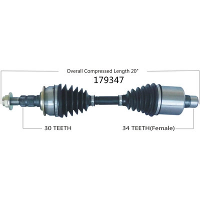 New CV Shaft by WORLDPARTS - 179347 pa2