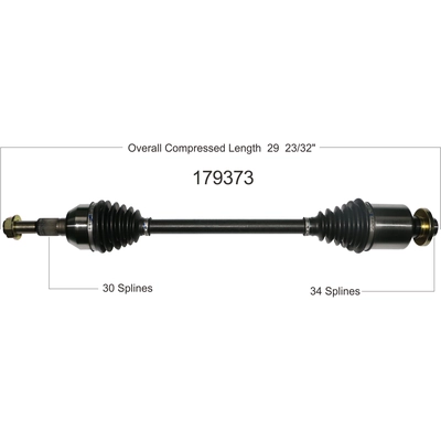 New CV Shaft by WORLDPARTS - 179373 pa1