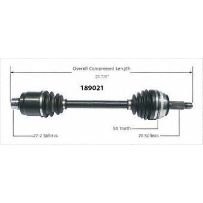 New CV Shaft by WORLDPARTS - 189021 pa3