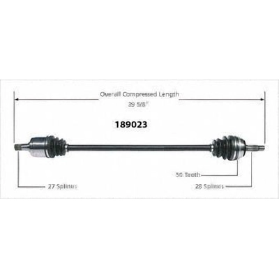 New CV Shaft by WORLDPARTS - 189023 pa4