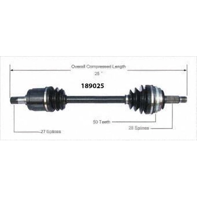 New CV Shaft by WORLDPARTS - 189025 pa1