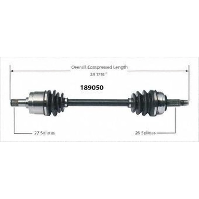 New CV Shaft by WORLDPARTS - 189050 pa3