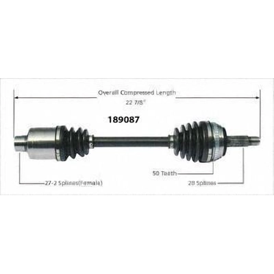 New CV Shaft by WORLDPARTS - 189087 pa1