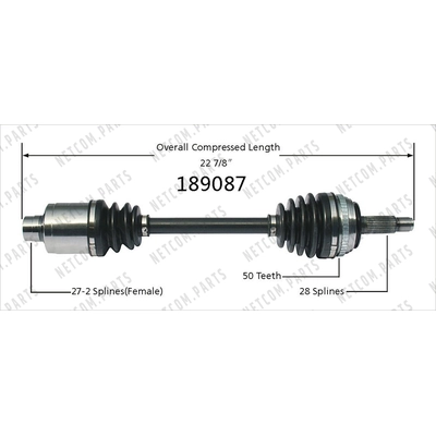 New CV Shaft by WORLDPARTS - 189087 pa2