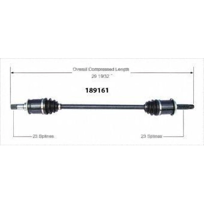 New CV Shaft by WORLDPARTS - 189161 pa1