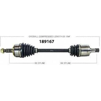 New CV Shaft by WORLDPARTS - 189167 pa1