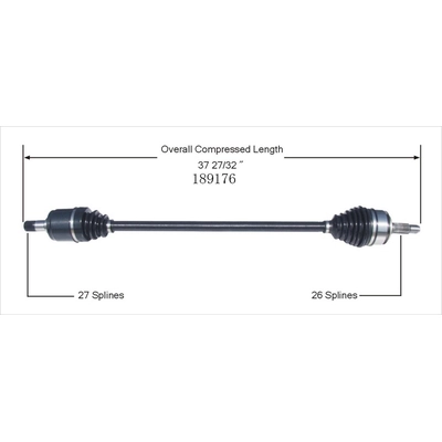 New CV Shaft by WORLDPARTS - 189176 pa2