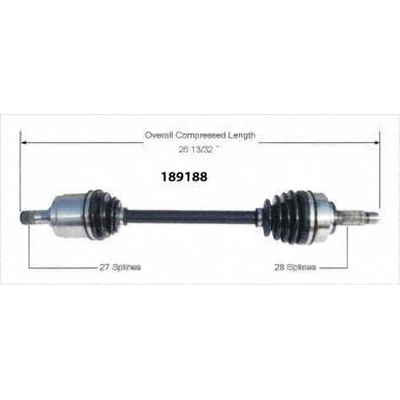 New CV Shaft by WORLDPARTS - 189188 pa1