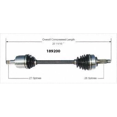 New CV Shaft by WORLDPARTS - 189200 pa3