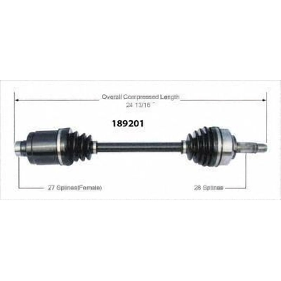 New CV Shaft by WORLDPARTS - 189201 pa1