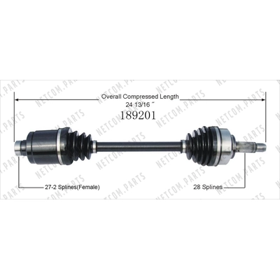 New CV Shaft by WORLDPARTS - 189201 pa2