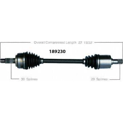 New CV Shaft by WORLDPARTS - 189230 pa1