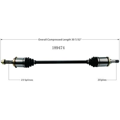 New CV Shaft by WORLDPARTS - 189474 pa1