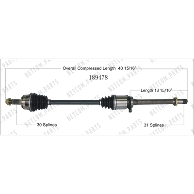 New CV Shaft by WORLDPARTS - 189478 pa1