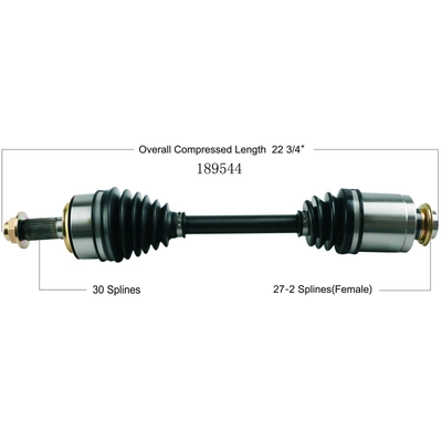 New CV Shaft by WORLDPARTS - 189544 pa1