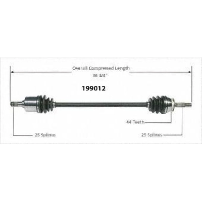 Arbre CV neuf by WORLDPARTS - 199012 pa4