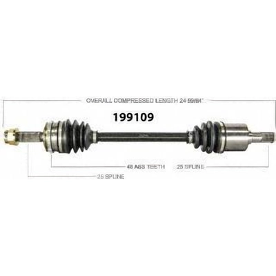 Arbre CV neuf by WORLDPARTS - 199109 pa4