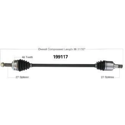 New CV Shaft by WORLDPARTS - 199117 pa1