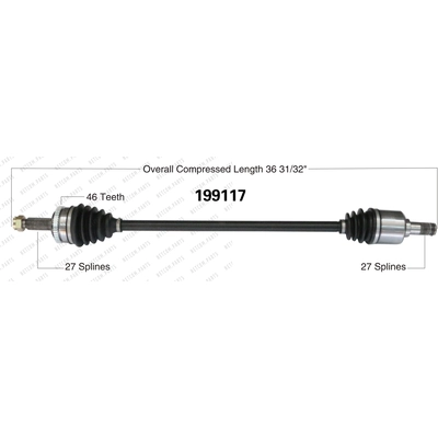 New CV Shaft by WORLDPARTS - 199117 pa2