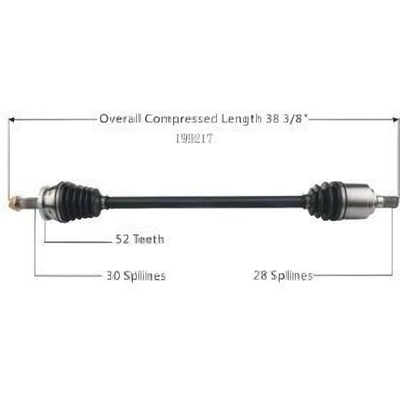 New CV Shaft by WORLDPARTS - 199217 pa2