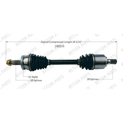 New CV Shaft by WORLDPARTS - 199234 pa1