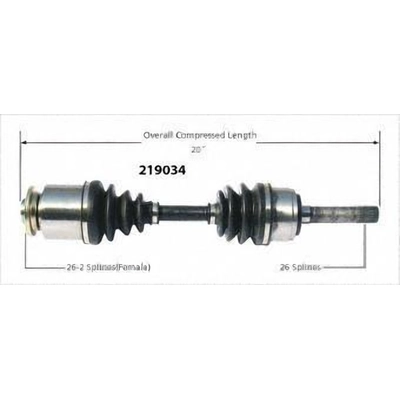 New CV Shaft by WORLDPARTS - 219034 pa1