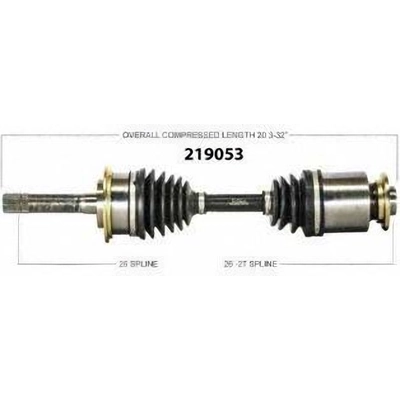 New CV Shaft by WORLDPARTS - 219053 pa1